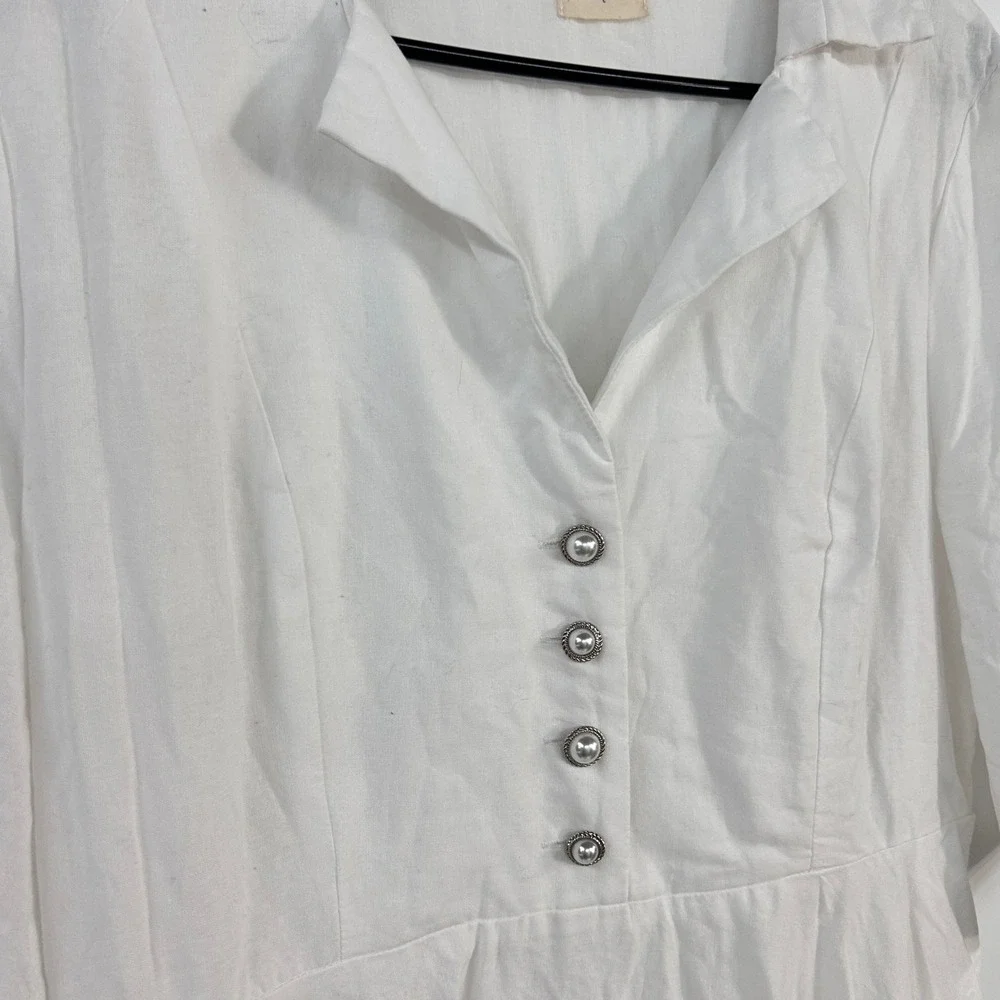 Linen Vibes notched placket